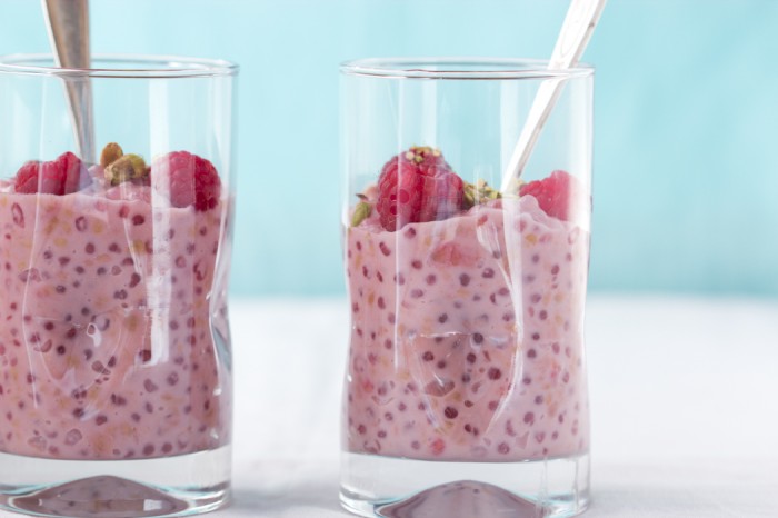 puding s malinama