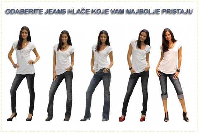 odaberite jeans hlace koje vam najbolje odgovaraju